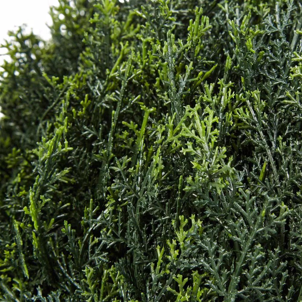 Pure Garden 23 in. Artificial Ball Style Cypress Topiary with Pot