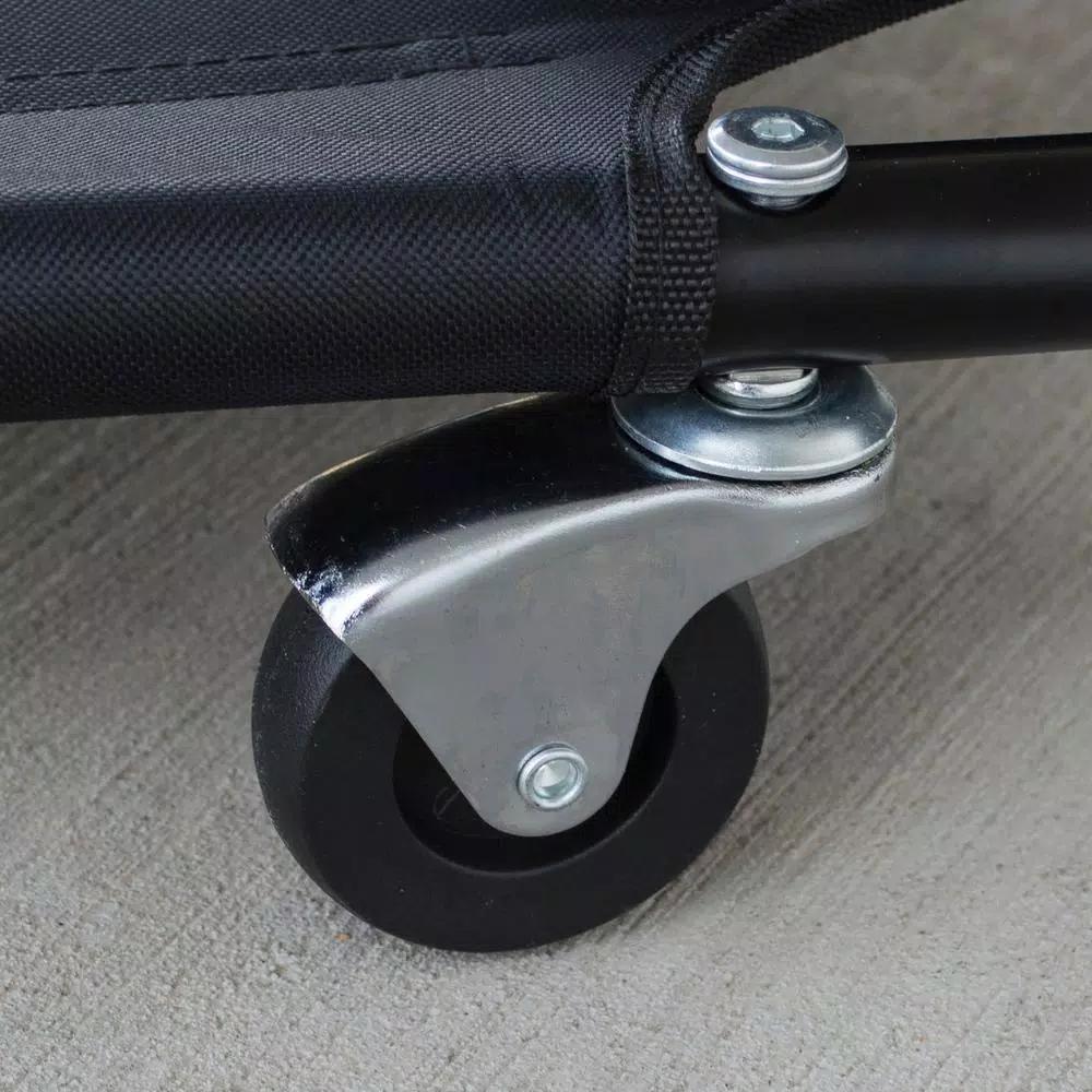 BLACK BULL 36 in. Folding Canvas Creeper Seat, 330 lbs. Capacity
