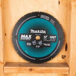 Makita 12 in. 100T Carbide-Tipped Max Efficiency Miter Saw Blade thumbnail 9