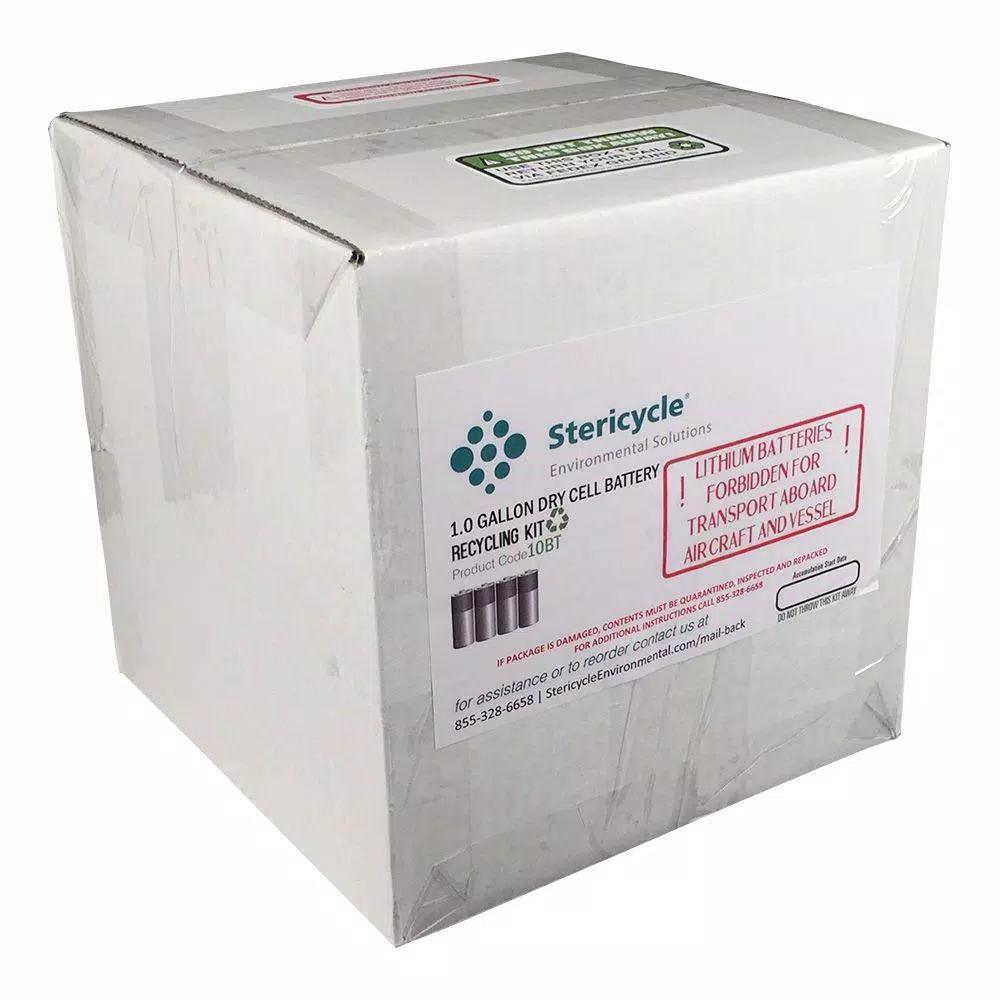 Unbranded 1 Gallon Dry Cell Battery Recycling Kit with Prepaid Return Shipping and Plastic Pail