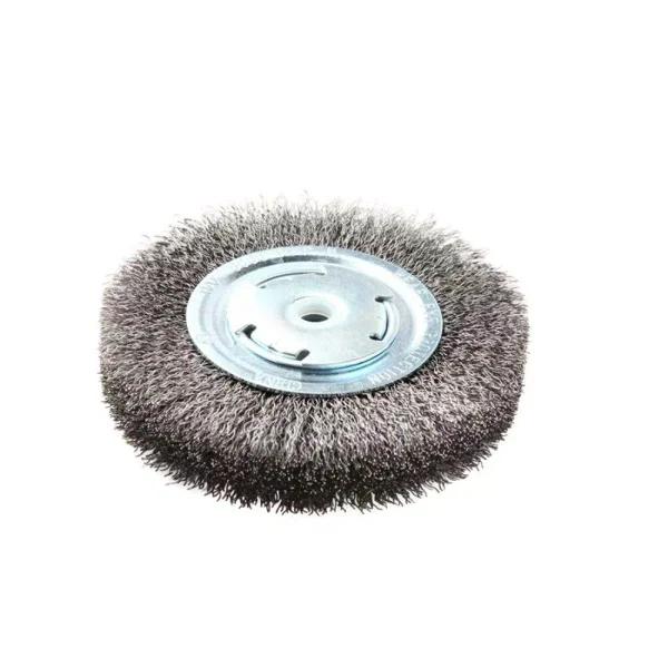 Lincoln Electric 6 in. x 1 in. Crimped Wire Wheel Brush for Bench or Pedestal Grinders