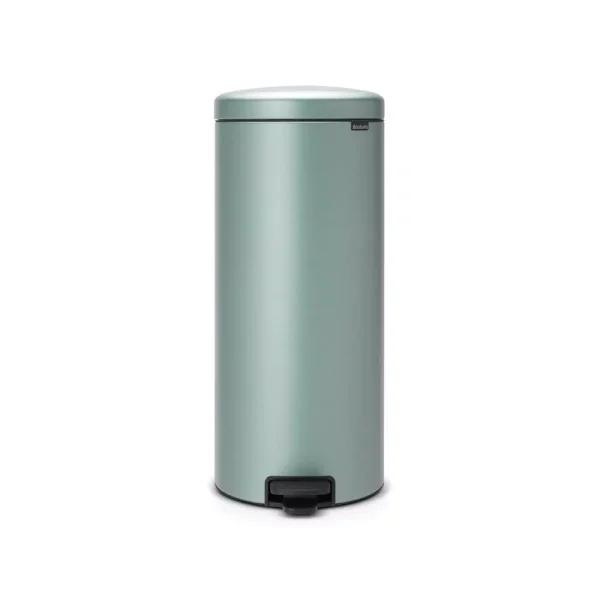 Brabantia 8 Gal. Metallic Mint Steel Step-On Trash Can