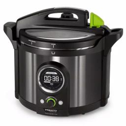 Presto 10 Qt. Black Stainless Steel Electric Pressure Cooker with 19 Programmed Settings thumbnail 1