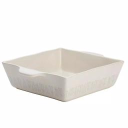 Ayesha Curry Home Collection 8 in. Square Ceramic Baker, French Vanilla thumbnail 1