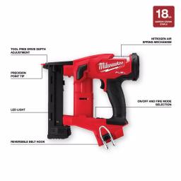 Milwaukee M18 FUEL 18-Gauge 1/4 in. Narrow Crown Cordless Stapler (Tool-Only) thumbnail 3