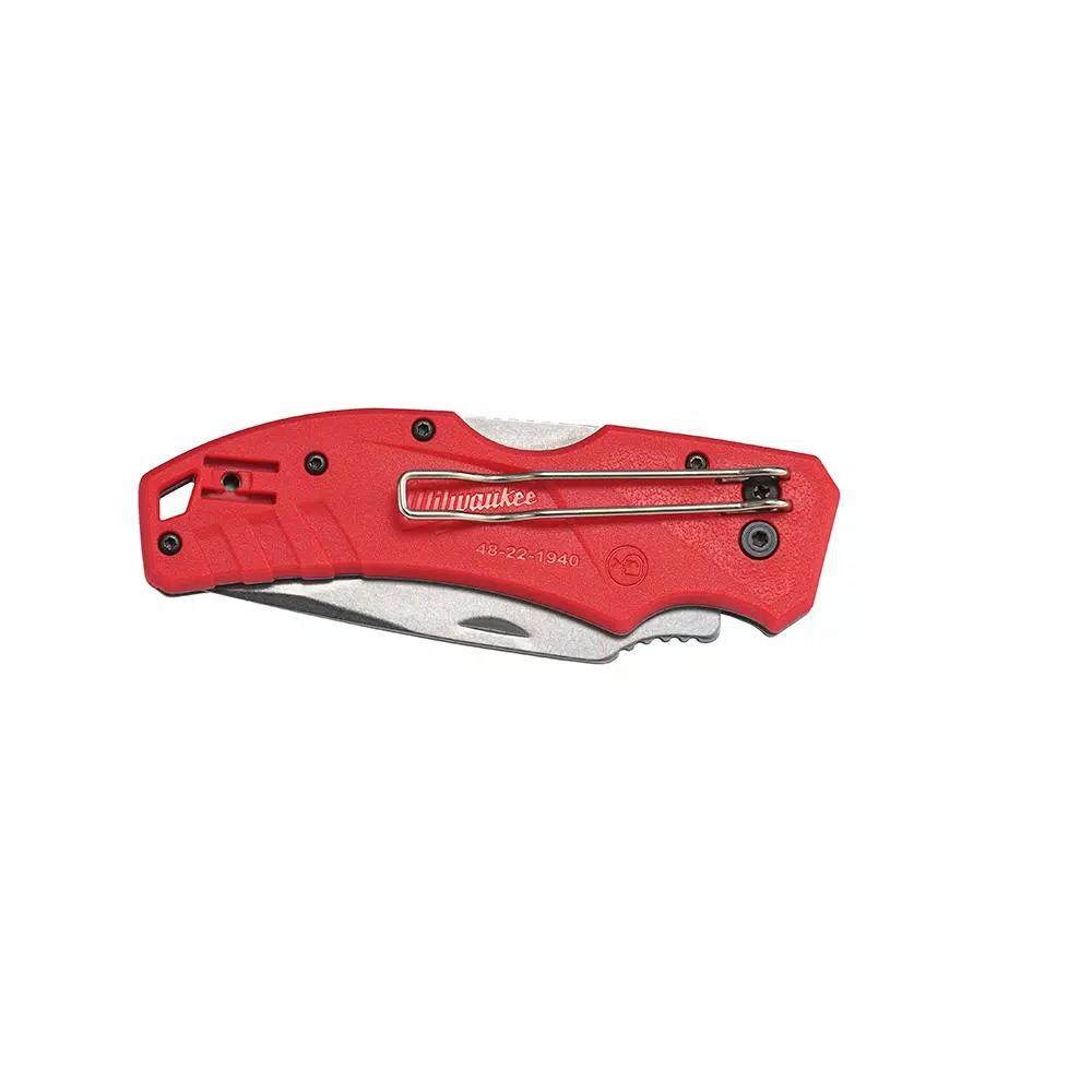 Milwaukee 3 in. Lockback Pocket Knife with Stainless Steel Blade