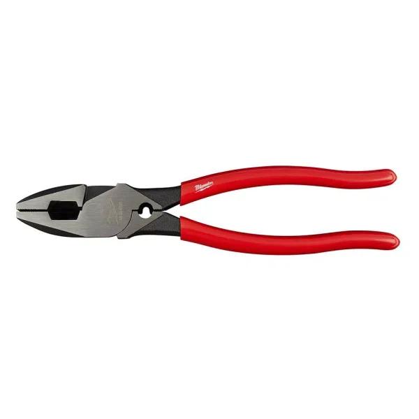Milwaukee 9 in. High-Leverage Linesman Pliers with Crimper and Fish Tape Puller