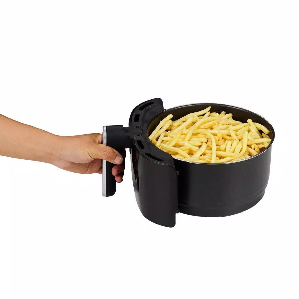GoWISE USA 5.0 Qt. Black Electric Air Fryer with 8 Presets and Recipe Book