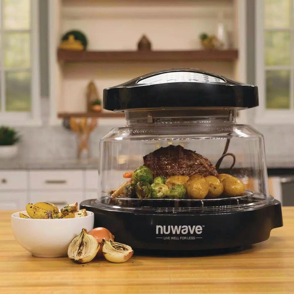 NuWave Oven Pro 1500W Black Countertop Oven with Triple Combo Cooking Power