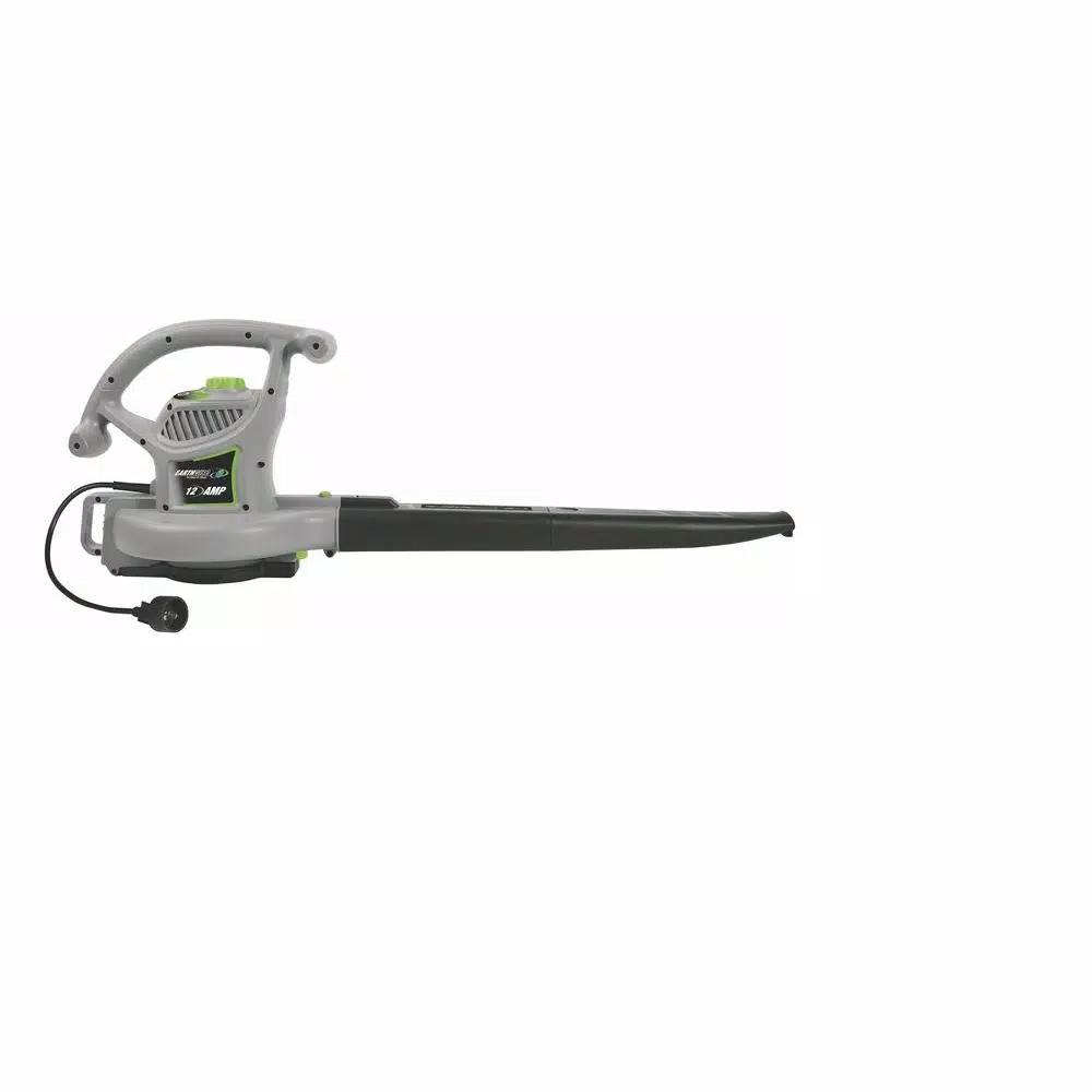 Earthwise 12 Amp Corded Electric 3-in-1 Blower, Vacuum, and Mulcher (240 MPH, 390 CFM)