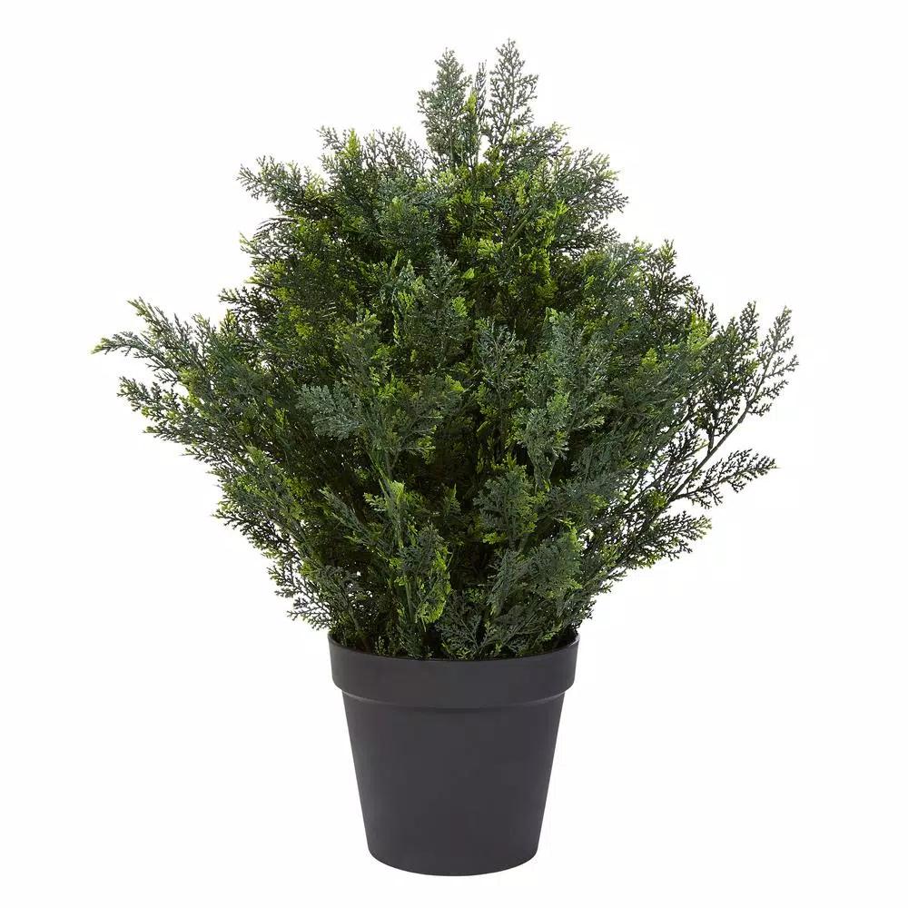 Pure Garden 26 in. Artificial Cedar Topiary with 9 in. Planter Pot