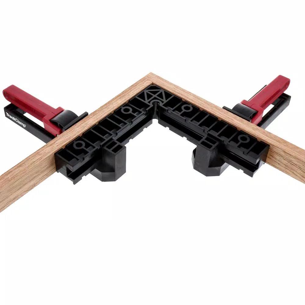 Milescraft TrackClampKit100 90-Degree Corner Clamp Track Kit, 5-Piece Set