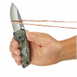 Milwaukee FASTBACK Camo Stainless Steel Folding Knife with 2.95 in. Drop Point Blade thumbnail 5