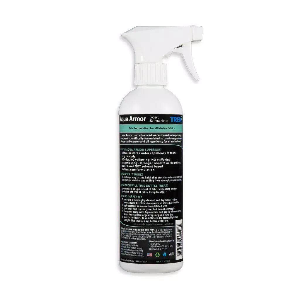 Trek7 Aqua Armor 16 oz. Fabric Waterproofing Spray for Boat Covers and Marine Bimini Tops