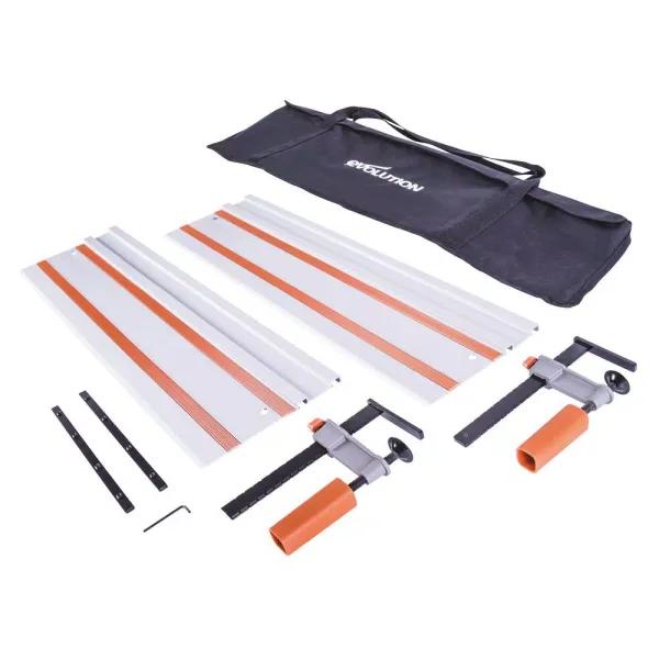 Evolution Power Tools Evolution ST1400 55 in. Circular Saw Track with Clamps and Carry Bag