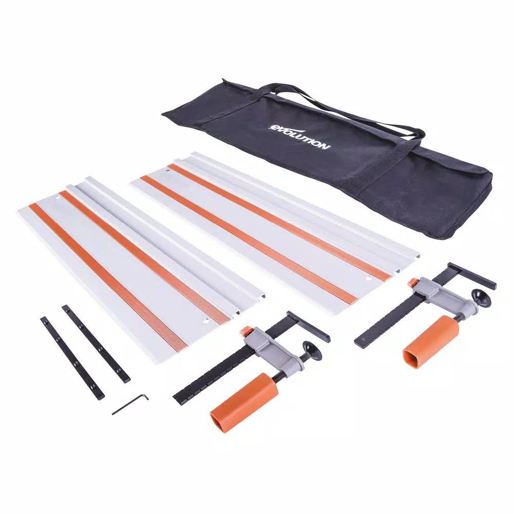 Evolution Power Tools Evolution ST1400 55 in. Circular Saw Track with Clamps and Carry Bag