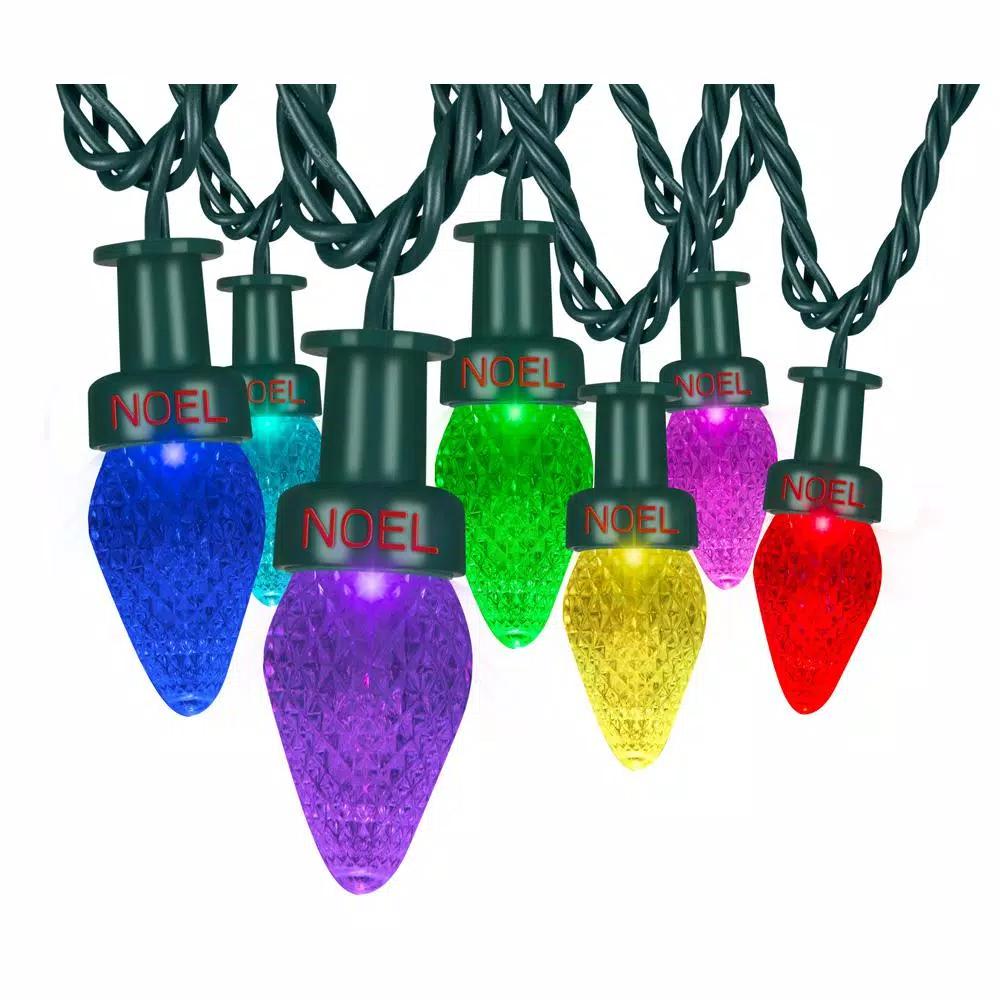 LightShow ColorMotion 24-Light Multi-Color Deluxe C7 LED Christmas String Lights
