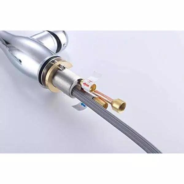 Vanity Art 7.6 in. Single-Handle Pull-Down Sprayer Kitchen Faucet in Polished Chrome