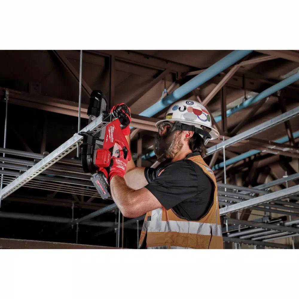 Milwaukee M18 FUEL 18V Compact Dual-Trigger Brushless Cordless Band Saw Kit with Two 3.0 Ah Batteries