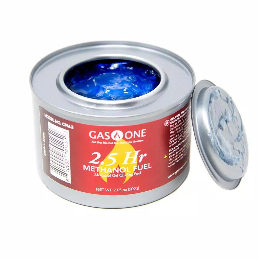 Unbranded Methanol Gel Chafing Fuel - 2.5 Hour Burn Time for Catering and Buffets
