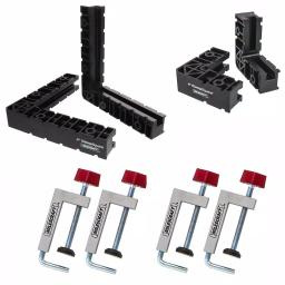 Milescraft 8-Piece Positioning Square and Fence Clamp Bundle for Woodworking Assembly thumbnail 1