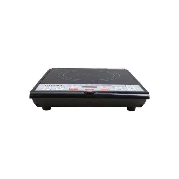 Tayama 1500W Single Burner 8 in. Black Induction Hot Plate with Shabu Cooking Pot