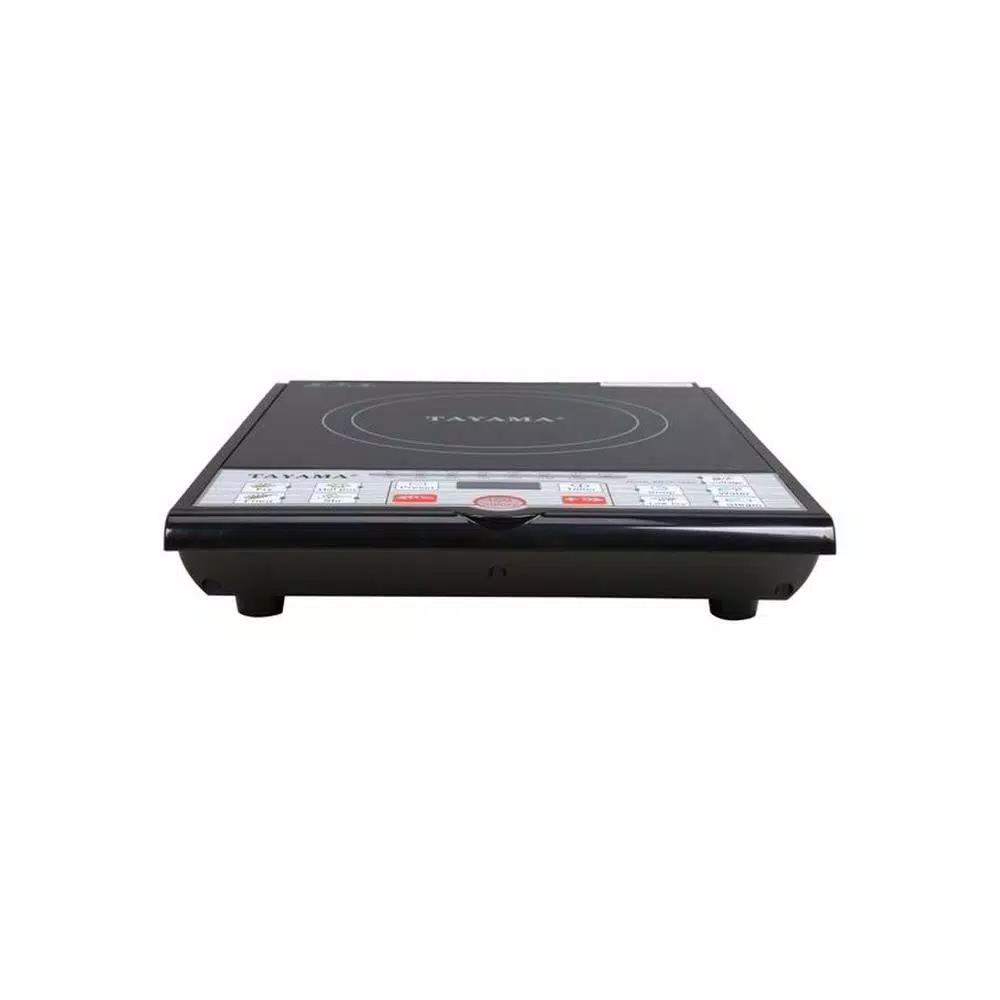 Tayama 1500W Single Burner 8 in. Black Induction Hot Plate with Shabu Cooking Pot