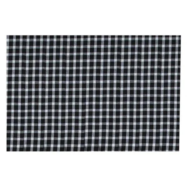 Kay Dee Black and White Cotton Gingham Placemats, Set of 4, Farmhouse Style