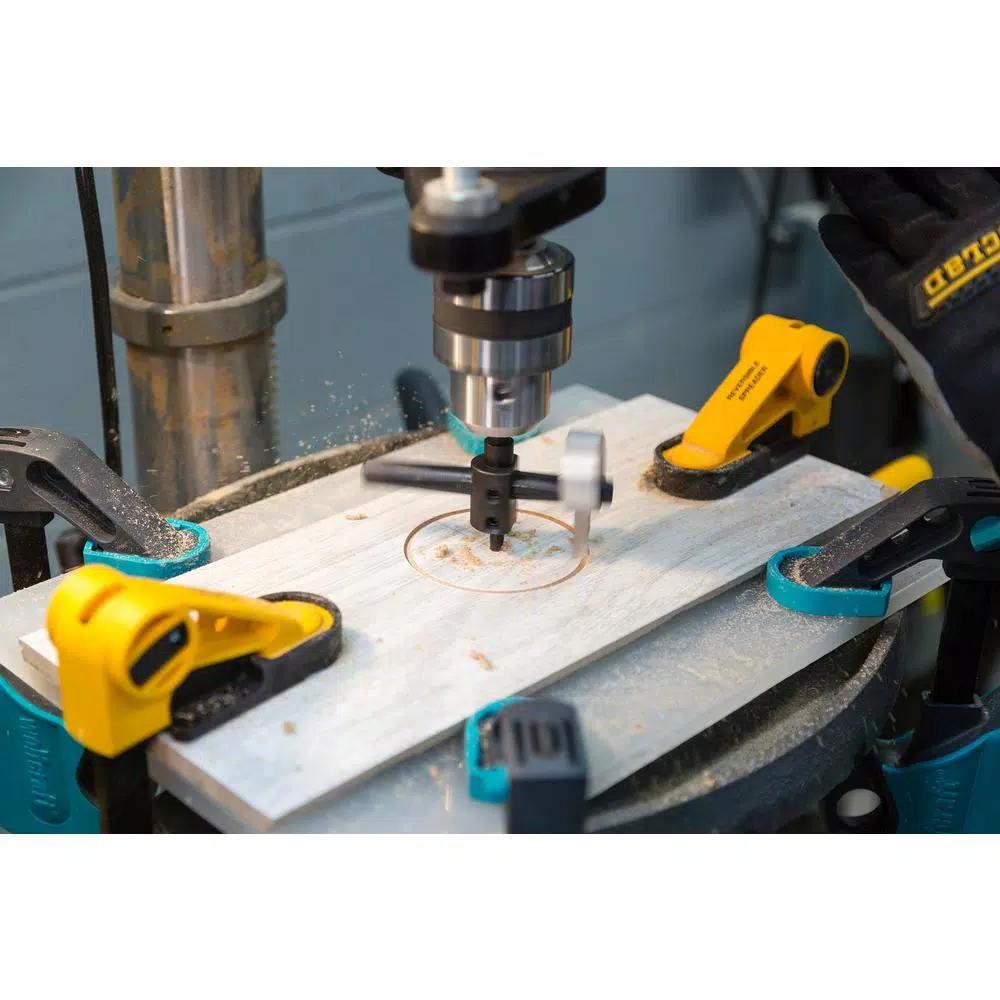 MIBRO Adjustable Circle Hole Cutter, 1 in. to 6 in. Diameter, for Wood, Plastic and Soft Metals