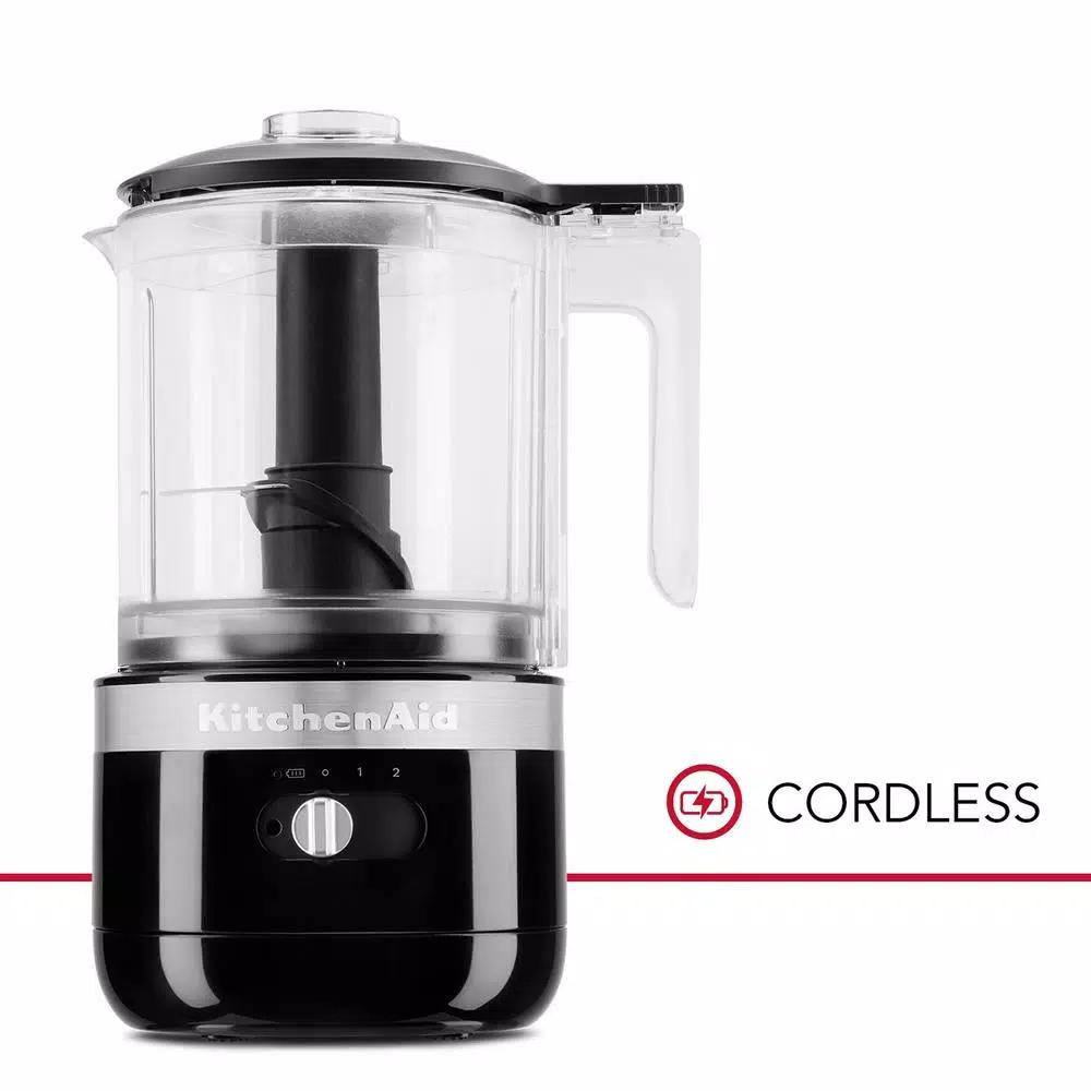 KitchenAid Cordless 5-Cup Food Chopper, Onyx Black