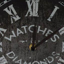 Winsome House Black Metal Vintage Table Top Clock with Roman Numerals thumbnail 4