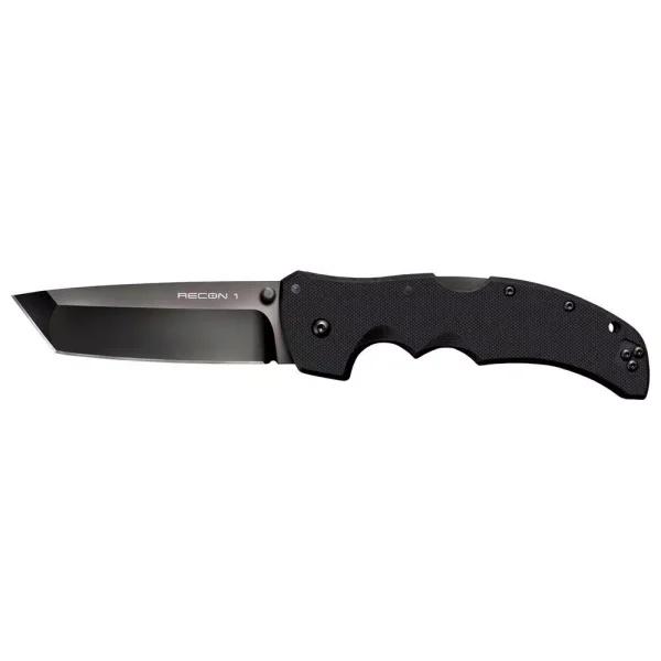 Cold Steel Recon 1 Tanto Point S35VN Pocket Folding Knife, Half-Serrated Edge