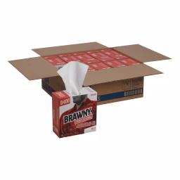 Georgia-Pacific D400 White Disposable Cleaning Wipes, Double Crepe, 90-Count Tall Box thumbnail 5