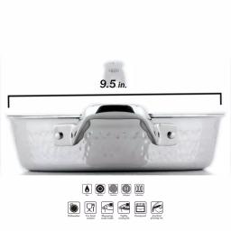 1829 Carl Schmidt Sohn STERN 2.1 qt. Hammered Stainless Steel Saute Pan with Lid thumbnail 4