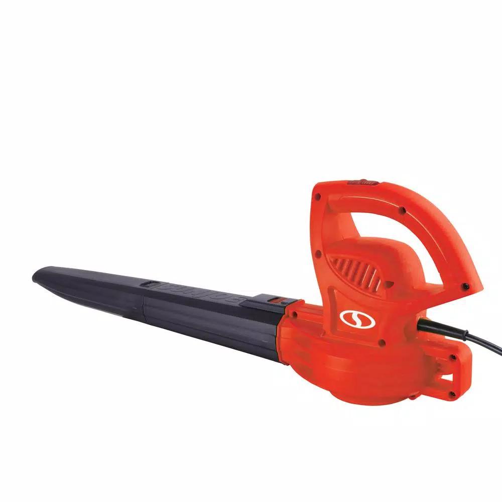 Sun Joe 6 Amp Electric Handheld Leaf Blower, 155 MPH, 200 CFM, Red