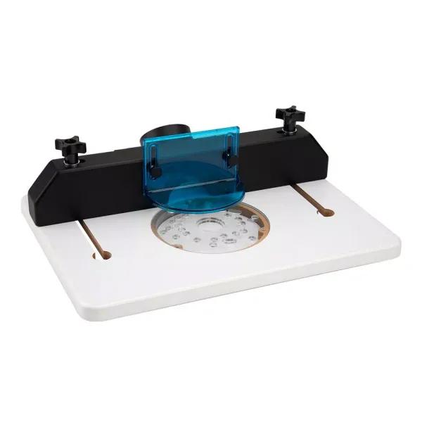 POWERTEC Mini Trim Router Table Set with Acrylic Base and Removable Fence