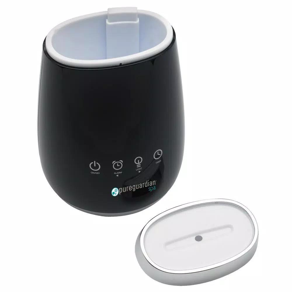 PureGuardian Deluxe Ultrasonic Essential Oil Diffuser with Alarm Clock and Night Light