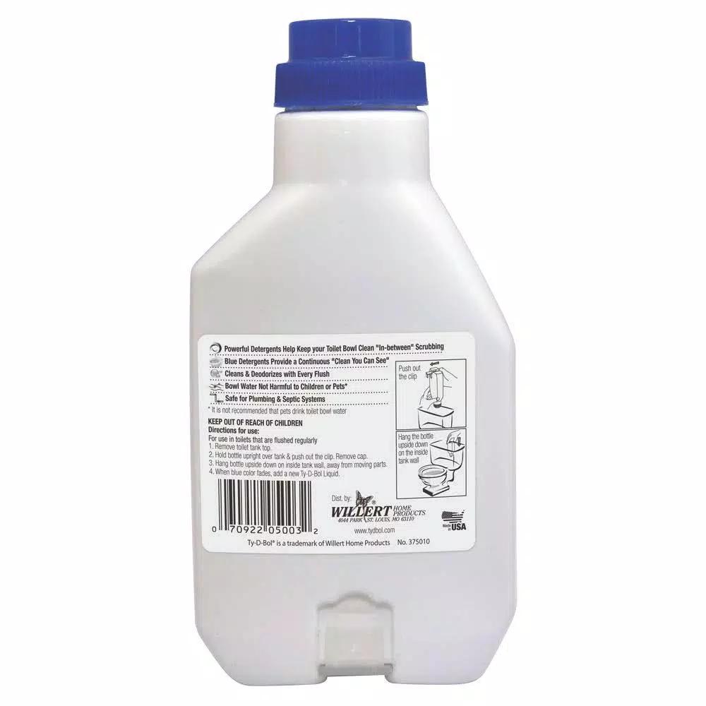 Ty-D-Bol In-Tank Toilet Bowl Cleaner Liquid, Blue, 12 fl. oz. (6-Pack)
