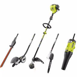 RYOBI 25 cc 2-Cycle Gas Straight Shaft String Trimmer with Ultimate Attachment Kit thumbnail 1