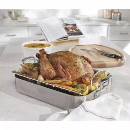 Catskill Craftsmen Hardwood Turkey Carving Board with Juice Groove and Serving Wedge thumbnail 3