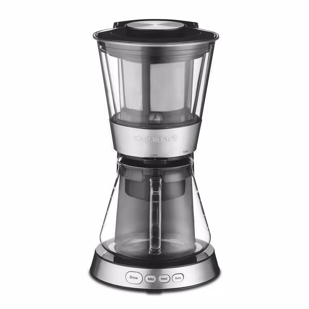 Cuisinart DCB-10 Automatic Stainless Steel Cold Brew Coffee Maker, 7-Cup Glass Carafe
