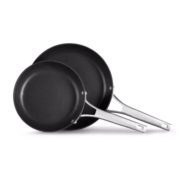 Calphalon Premier 2-Piece Hard-Anodized Aluminum Nonstick Frying Pan Set, Black