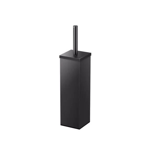 Gatco Square Stainless Steel Toilet Brush Holder, Matte Black
