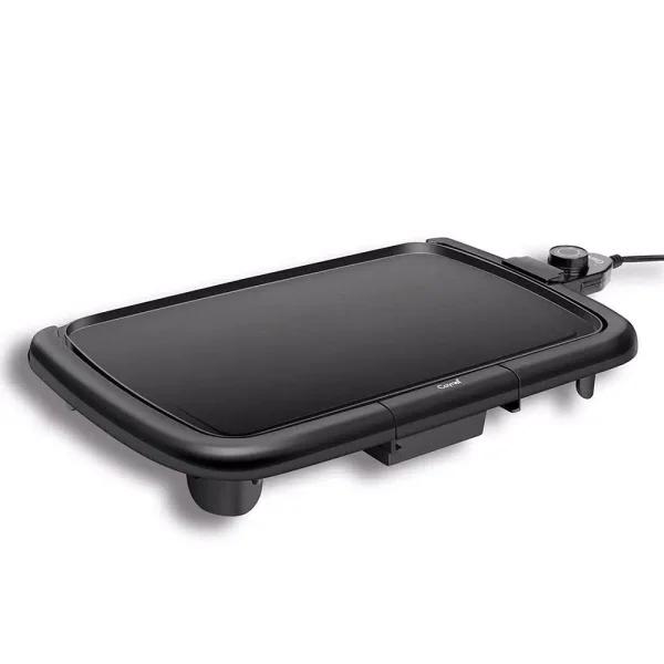 Boyel Living 1200W Electric Nonstick Griddle, Large 16x10 Inch Square Countertop Grill with Warming Function, Black