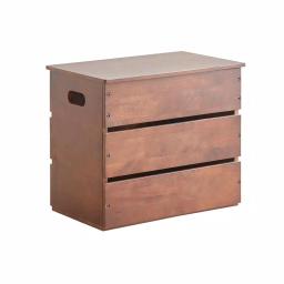ORE International Mid-Century Modern Espresso Wood Storage Box & Multi-Purpose Bench thumbnail 1