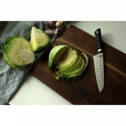 Shun Sora 7 in. Hollow Ground Santoku Knife, VG10 San Mai Composite Blade, Handcrafted in Japan thumbnail 7