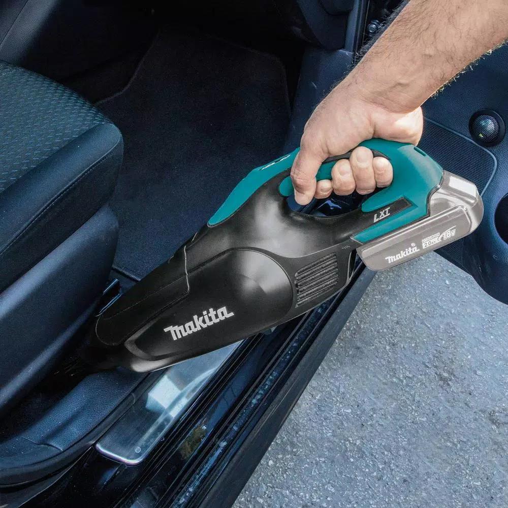 Makita 18V LXT Lithium-Ion 4.0 Ah Battery and Rapid Optimum Charger Starter Pack with Bonus Handheld Vacuum