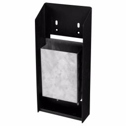 Alpine Industries Black Stainless Steel Wall-Mounted Cigarette Disposal Station thumbnail 3