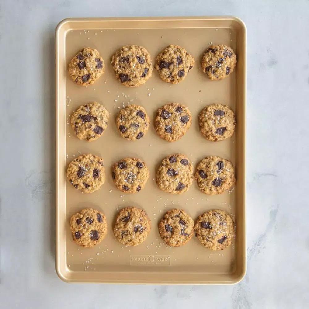 Nordic Ware Naturals Nonstick Big Sheet Baking Pan, Extra Large Aluminum Cookie Sheet