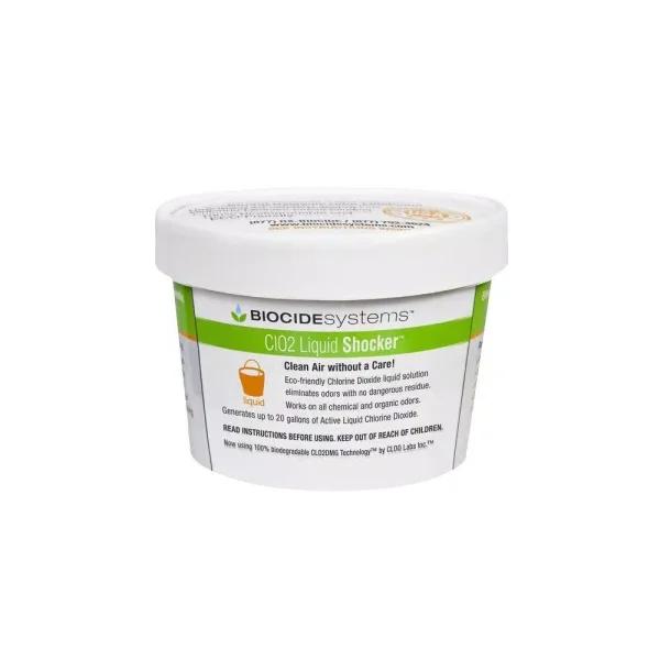 Biocide Systems Liquid Shocker 11g Chlorine Dioxide Liquid Deodorizer - Concentrated Odor Eliminator